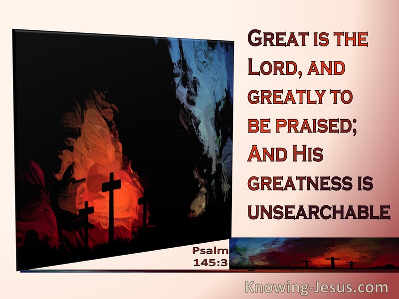 Psalm 145:3 Great Is The Lord (orange)